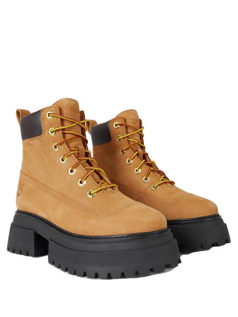 TIMBERLAND SKY 6 INCH Hohe Stiefeletten aus Leder Weizen - Damenschuhe