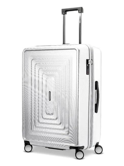 CIAK RONCATO RITMO Großer erweiterbarer Trolley Weiß - Harte Trolleys