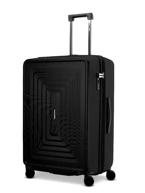 CIAK RONCATO RITMO Großer erweiterbarer Trolley Schwarz - Harte Trolleys