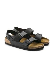 BIRKENSTOCK MILANO Slipper-Sandale aus Birko-Flor Schwarz - Schuhe Unisex - 1