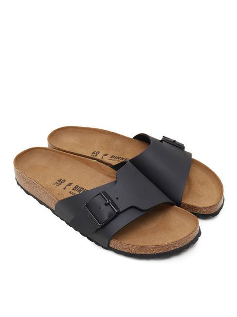 BIRKENSTOCK CATALINA Birko-Flor-Slipper Schwarz - Schuhe Unisex
