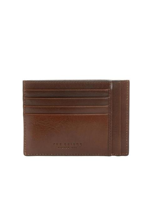 THE BRIDGE BUFALINI Flaches Kartenetui aus Leder BRAUN - Brieftaschen Herren