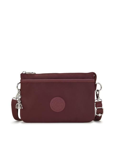 KIPLING RIRI Clutch mit Schulterriemen tiefes Aubergine - Damentaschen
