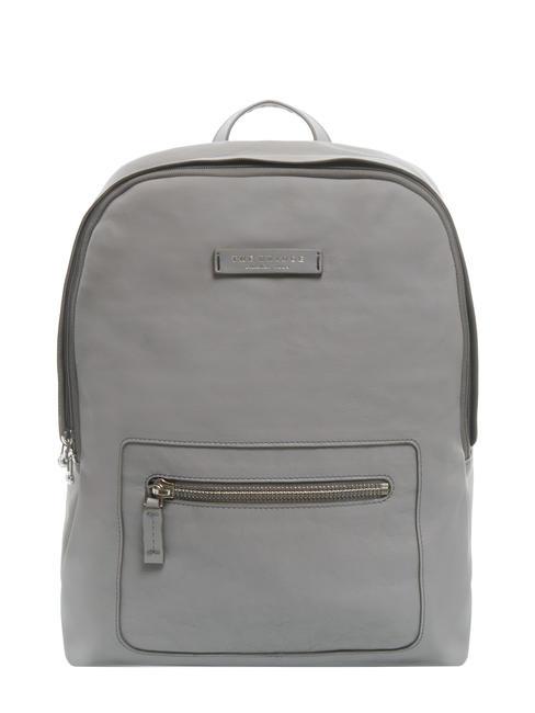 THE BRIDGE PRINT LOGO Lederrucksack für 15-Zoll-Laptop graue Abk. Nickel - PC-Rucksäcke