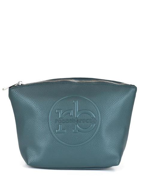ROCCOBAROCCO OLIVIA Rundes Kosmetiketui mit Logo Grün - Beauty-Case