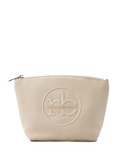 ROCCOBAROCCO OLIVIA Rundes Kosmetiketui mit Logo Milch - Beauty-Case
