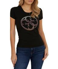 GUESS 4LOGO T-Shirt mit 4G-Logo - T-Shirts und Tops f&uuml;r Damen
