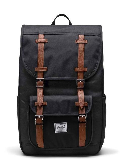 HERSCHEL LITTLE AMERICA MID Mittelgroßer Rucksack SCHWARZ - Rucksäcke für Schule &amp; Freizeit