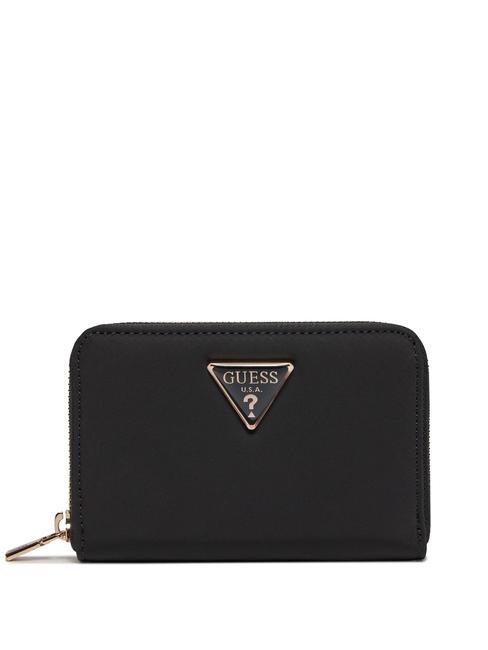GUESS GEMMA Mittelgroße Geldbörse mit umlaufendem Reißverschluss SCHWARZ - Brieftaschen Damen