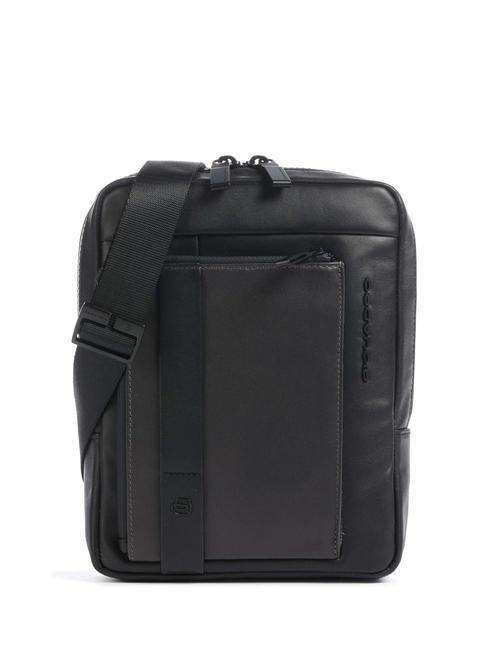 PIQUADRO DAVID Ledertasche für iPad mini Schwarz - Umhängetaschen Herren