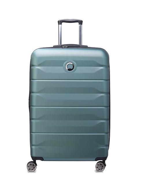 DELSEY AIR ARMOUR Großer Trolley, erweiterbar grün - Harte Trolleys
