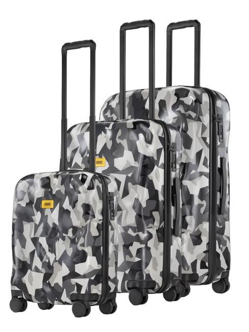 CRASH BAGGAGE ICON PATTERN Set mit 3 Trolleys: Kabine, mittel, groß Tarngrau - Trolleyset