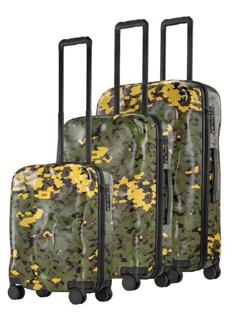 CRASH BAGGAGE ICON PATTERN Set mit 3 Trolleys: Kabine, mittel, groß Tarngrün - Trolleyset