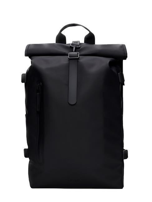RAINS ROLLTOP RUCKSACK Rucksack Schwarz - Rucksäcke für Schule &amp; Freizeit
