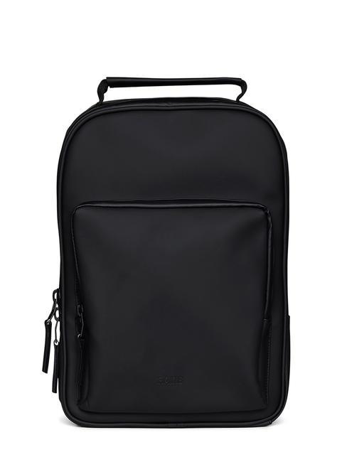 RAINS BOOK DAYPACK  Wasserdichter Rucksack Schwarz - Rucksäcke für Schule &amp; Freizeit