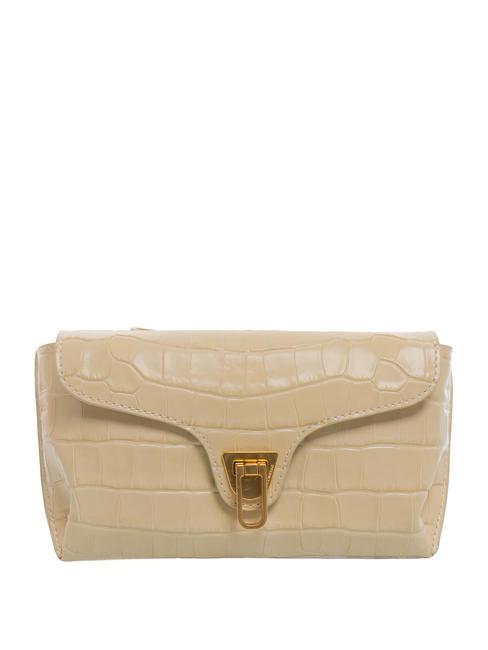 COCCINELLE beat croco shiny soft Tasche Haut croco Minitasche aus Leder mit Kroko-Print Seide - Damentaschen