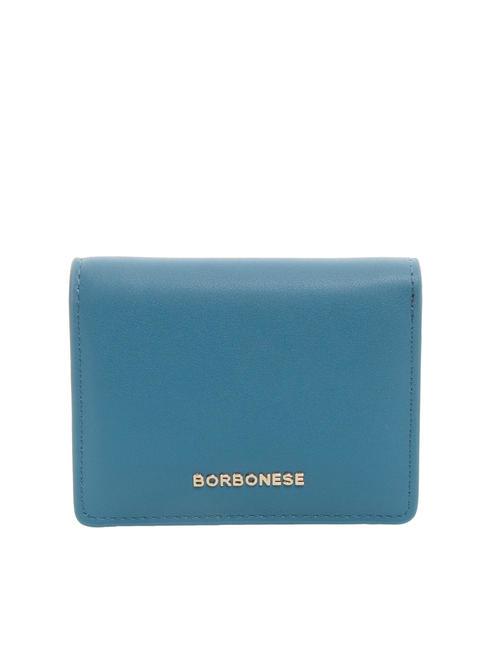 BORBONESE LETTERING Geldbörse mit Münzfach Tintenblau - Brieftaschen Damen