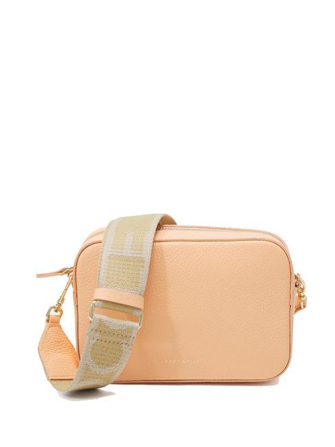 COCCINELLE TEBE Schultertasche aus strukturiertem Leder Sonnenaufgang - Damentaschen