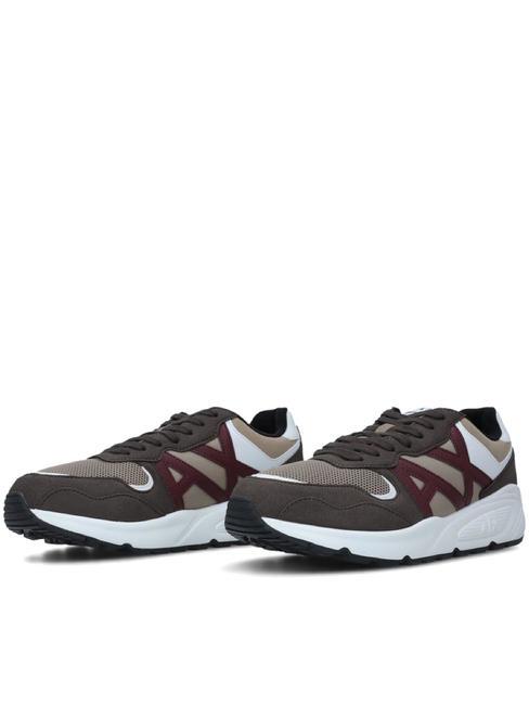 ARMANI EXCHANGE A|X Hohe Turnschuhe Schokolade+Dünen - Herrenschuhe