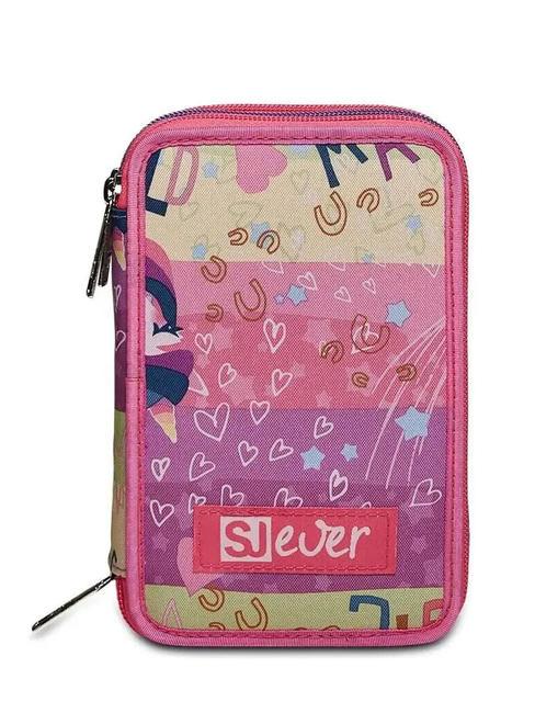 SJGANG EVER RAYLY GIRL Federmäppchen mit 3 Reißverschlüssen und Schulset Sommerrose - Etuis und Zubehör