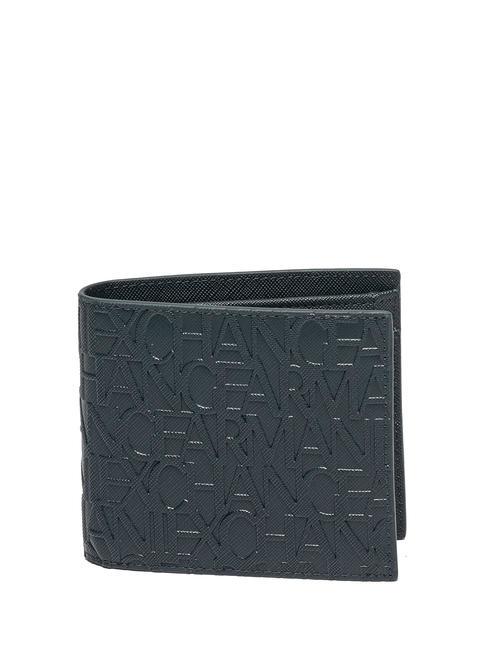 ARMANI EXCHANGE LOGO ALL OVER Geldbörse mit Münzfach Navy blau - Brieftaschen Herren