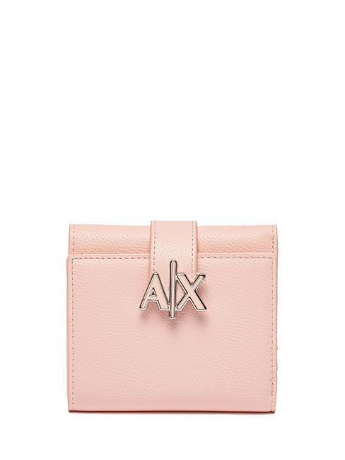 ARMANI EXCHANGE A|X LOGO Kleine Geldbörse Rosa Stopp - Brieftaschen Damen