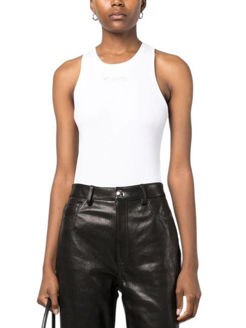 PINKO DISTINTO Geripptes Tanktop strahlend weiß - T-Shirts und Tops für Damen