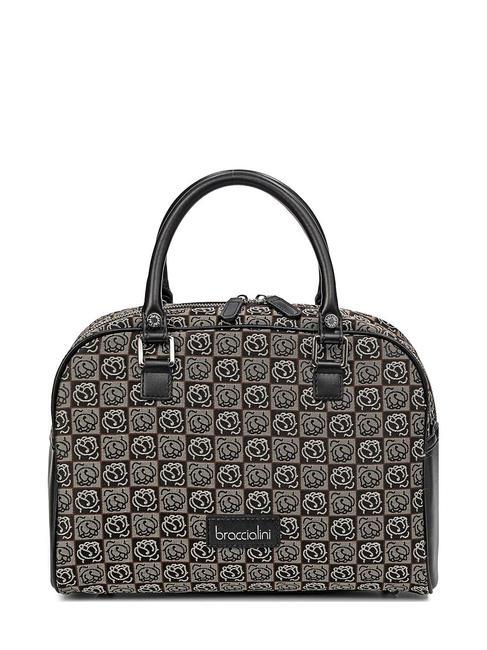 BRACCIALINI MONOGRAM Jacquard-Kofferraumtasche mehrfarbig schwarz - Damentaschen