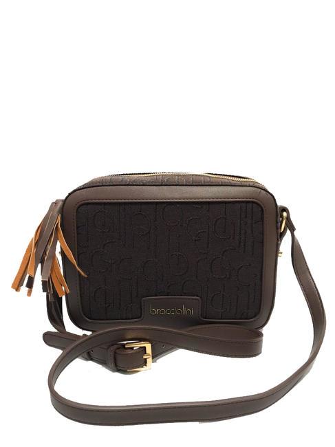 BRACCIALINI FONT Kameratasche aus Jacquard braun - Damentaschen