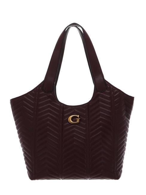GUESS LOVIDE Gesteppte Umhängetasche Merlot - Damentaschen