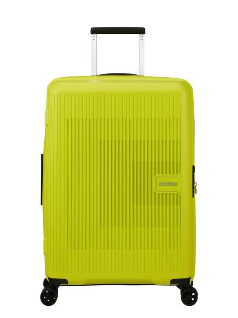 AMERICAN TOURISTER AEROSTEP Erweiterbarer mittelgroßer Trolley helle Limette - Harte Trolleys