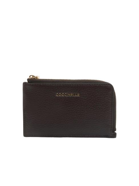 COCCINELLE METALLIC SOFT Kartenetui/Geldbörse aus Leder Dort - Brieftaschen Damen