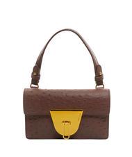 COCCINELLE NICO OSTRICH Mini-Tasche aus bedrucktem Leder - Damentaschen