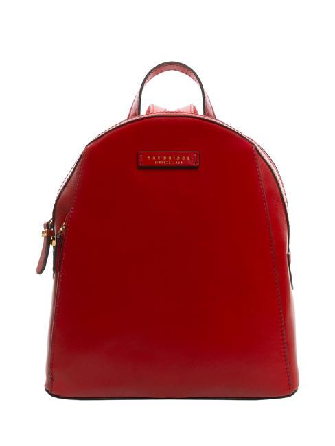 THE BRIDGE COSTANZA Lederrucksack Kirsche / Gold - Damentaschen