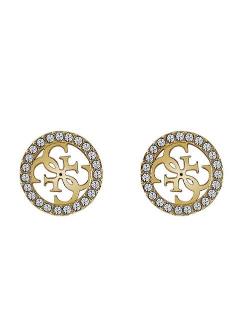 GUESS STUDS PARTY Ohrringe mit Kristallen gelbes Gold - Ohrringe