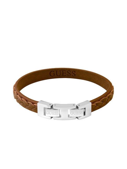 GUESS TUSON Armband Stahl/Cognac - Herrenarmbänder