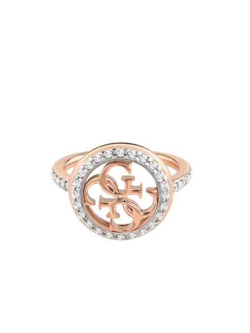 GUESS LIFE IN 4G Ring mit Logo und Kristallen ROTGOLD - Ringe