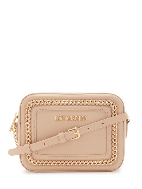 LOVE MOSCHINO METALLIC CHAIN Kleine Umhängetasche nackt - Damentaschen