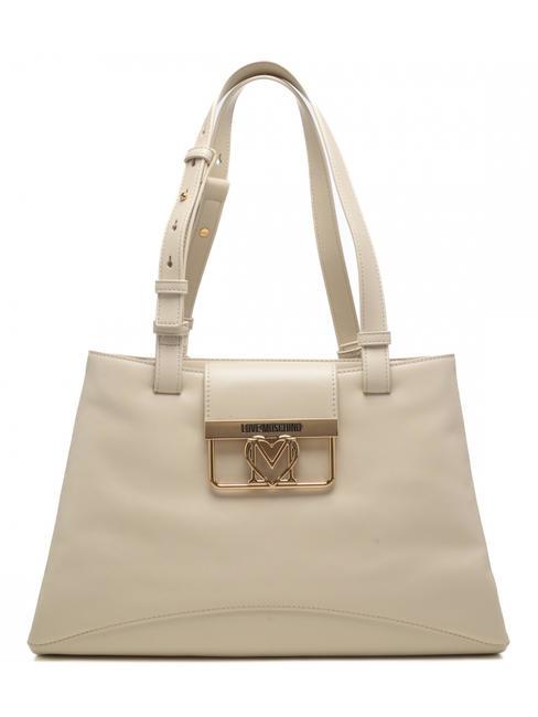LOVE MOSCHINO SHOPPING Schultertasche Elfenbein - Damentaschen