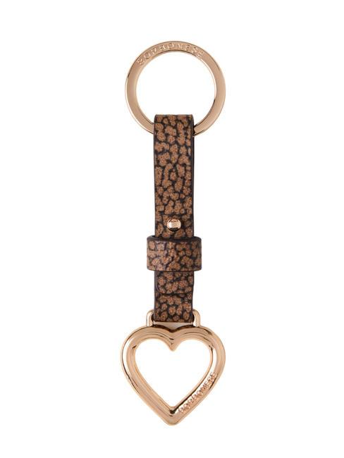 BORBONESE KEYRING Herz-Schlüsselanhänger op / natu - Schlüsselanhänger und Schlüsseletuis