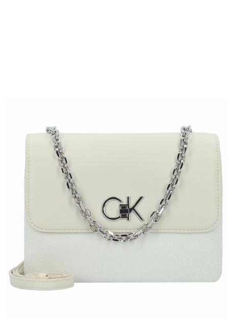 CALVIN KLEIN RE-LOCK  Mini-Handtasche mit Schultergurt dunkel ecru - Damentaschen