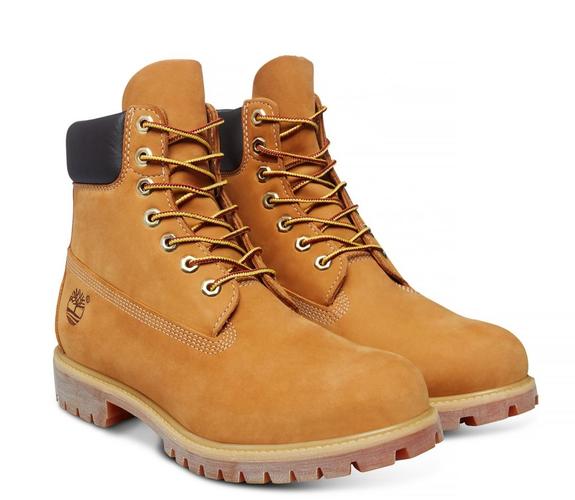 TIMBERLAND 6 INCH PREMIUM Stiefeletten aus Nubukleder Gelb - Herrenschuhe