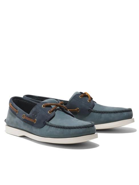 TIMBERLAND CLASSIC BOAT Bootsschuh aus Leder mittelblaues Nubuk - Herrenschuhe