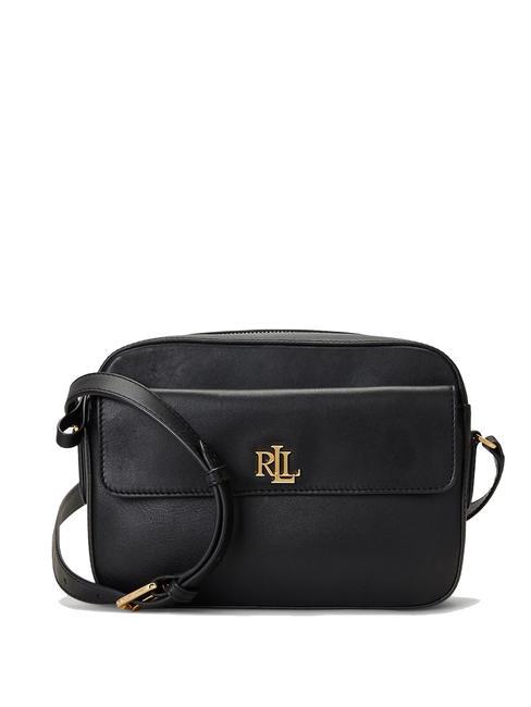 RALPH LAUREN MARCY Mittelgroße Umhängetasche aus Leder SCHWARZ - Damentaschen