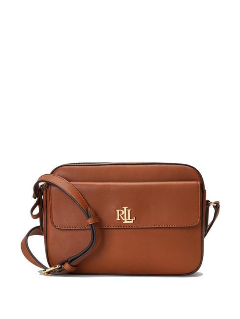 RALPH LAUREN MARCY Mittelgroße Umhängetasche aus Leder braun3 - Damentaschen