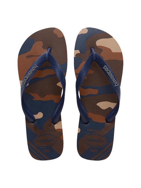 HAVAIANAS Infradito TOP CAMU Dunkelbro - Schuhe Unisex