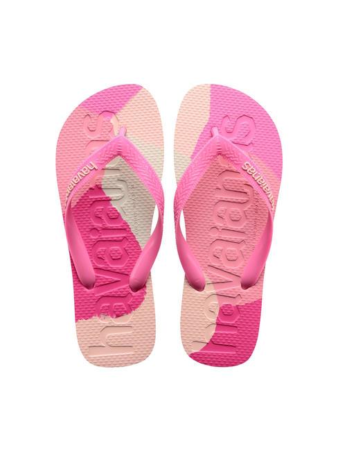 HAVAIANAS TOP LOGOMANIA COLORS II Flip-Flops Kristallrose - Schuhe Unisex