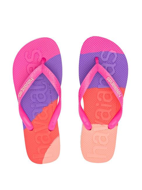 HAVAIANAS TOP LOGOMANIA COLORS II Flip-Flops pinkflux - Schuhe Unisex