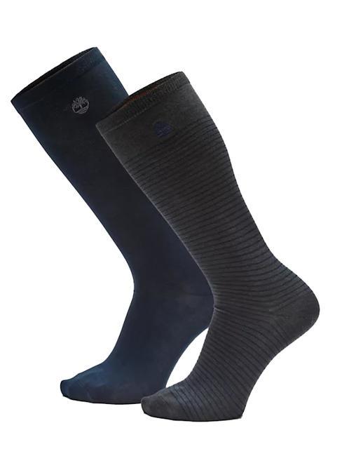 TIMBERLAND 2 Paia di Calzettoni Uomo  dunkel / grau / meliert - Herrensocken/Herrenstrümpfe