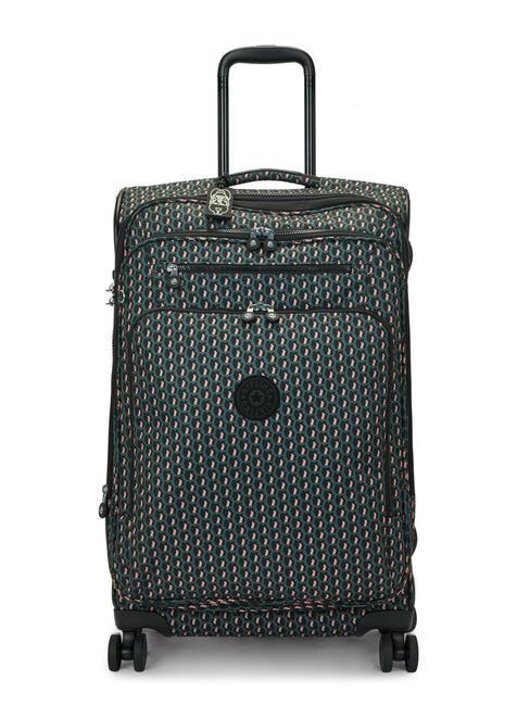 KIPLING NEW YOURI SPIN M Mittelgroßer erweiterbarer Trolley 3d k rosa - Halbharte Trolleys